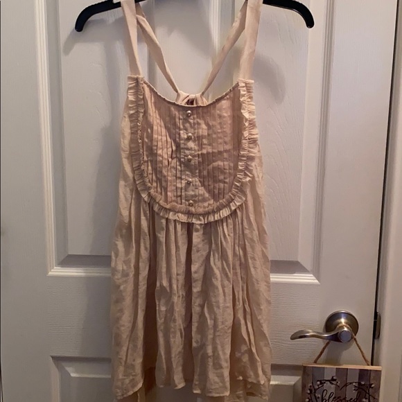 Mystree Tops - Ladies Top Tan Khaki Mystree Large